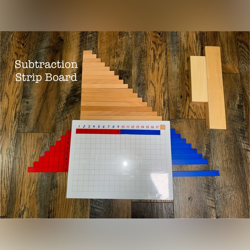 Montessori Subtraction Strip Board (Premium Quality)